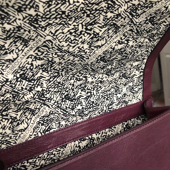 Rebecca Minkoff Chevron Bag in Burgundy - Picture 6 of 10